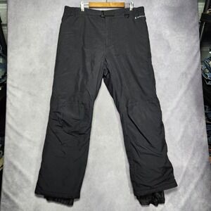 Black Dot Ski Pants Mens XL Water Resistant Outerwear Zip Fly Waist